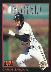 Carlos Garcia #65 Baseball Cards 1993 Panini Donruss Triple Play Prices
