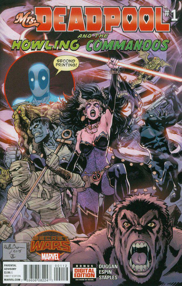 Mrs. Deadpool and the Howling Commandos [2nd Print] #1 (2015) Comic Books Mrs. Deadpool and the Howling Commandos