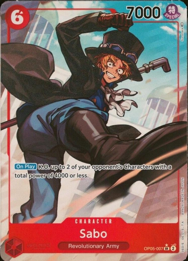 Sabo [Alternate Art] OP05-007 One Piece Awakening of the New Era