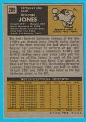 Deacon Jones Card  | Deacon Jones Football Cards 1971 Topps