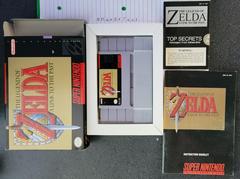 Box, Cartridge, Manual, And Tray | Zelda Link to the Past Super Nintendo