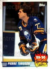 Pierre Turgeon [Tiffany] #20 Hockey Cards 1990 Topps Team Scoring Leaders Prices