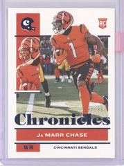 Ja'Marr Chase [Blue] Football Cards 2021 Panini Chronicles Prices