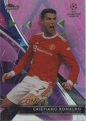 Cristiano Ronaldo [Purple, Pink Vaporwave] #100 Soccer Cards 2021 Topps Finest UEFA Champions League Prices