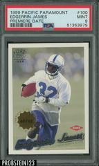 Edgerrin James [Premiere Date] Football Cards 1999 Pacific Paramount Prices