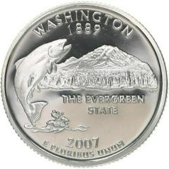 2007 D [SMS WASHINGTON] Coins State Quarter Prices