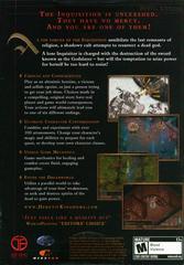 Back Cover | Heretic Kingdoms: The Inquisition PC Games