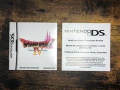 Manual & Insert(S) | Dragon Quest IV Chapters of the Chosen Nintendo DS