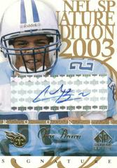 Chris Brown [Blue] #CB Football Cards 2003 SP Signature Signature Edition Prices