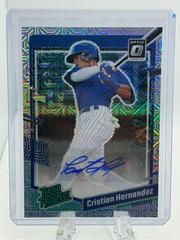 Cristian Hernandez [Silver Mojo] #RPS-CH Baseball Cards 2023 Panini Donruss Optic Rated Prospect Signatures Prices