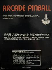 Box Back  | Arcade Pinball Atari 2600