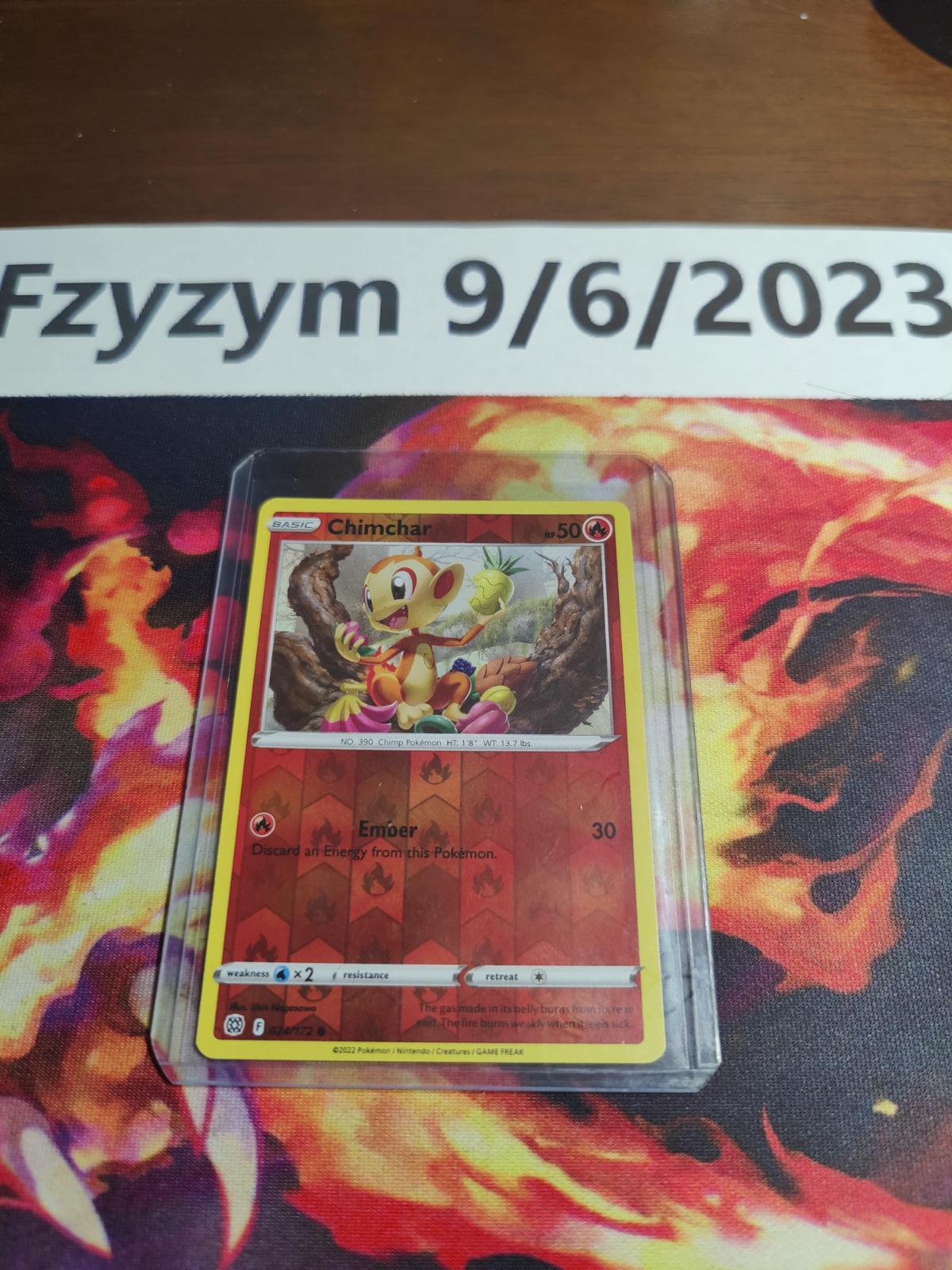 Chimchar Reverse Holo Ungraded Pokemon Brilliant Stars