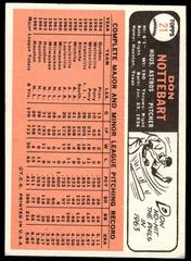 Back | Don Nottebart Baseball Cards 1966 Topps