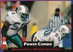 Bryan Cox/Marco Coleman #10 Football Cards 1993 Pro Set Power Combos Prices