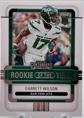 Garrett Wilson [Emerald] #ROY-GWI Football Cards 2022 Panini Contenders Rookie of the Year Prices