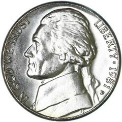 1981 D Coins Jefferson Nickel Prices