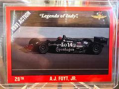 AJ Foyt, Jr #29 Racing Cards 1992 Legends of Indy Prices