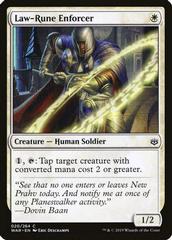 Law-Rune Enforcer [Foil] Magic War of the Spark Prices