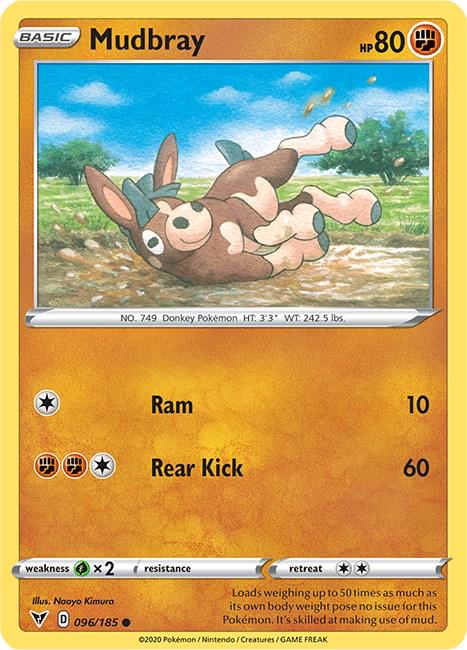 Mudbray #96 Pokemon Vivid Voltage