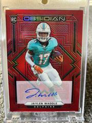 Jaylen Waddle [Autograph Red Flood] #113 Football Cards 2021 Panini Obsidian Prices