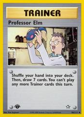 Professor Elm [1st Edition] #96 Pokemon Neo Genesis Prices