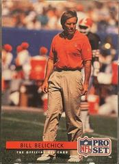 Bill Belichick [Error No HC on Top Bback] Football Cards 1992 Pro Set Prices