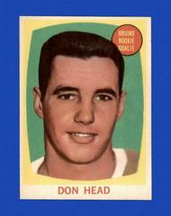 Don Head Hockey Cards 1961 Topps Prices