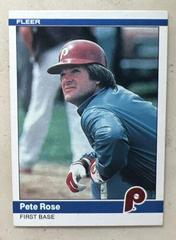 Pete Rose #46 Baseball Cards 1984 Fleer Prices