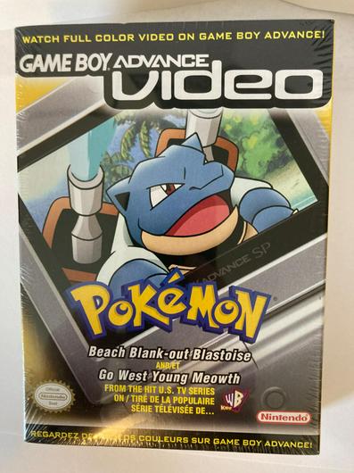 GBA Video Pokemon Beach Blank-out Blastoise and Go West Young Meowth photo