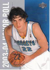 Nikoloz Tskitishvili Basketball Cards 2003 Upper Deck Honor Roll Prices