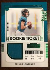 Trevor Lawrence #RTS-TRL Football Cards 2021 Panini Contenders Rookie Ticket Swatches Prices