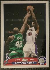 Antonio Davis #93 Basketball Cards 2003 Topps Prices