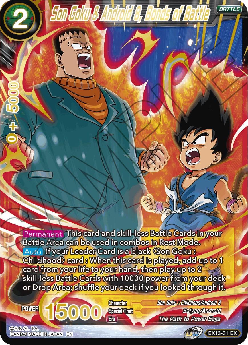 Son Goku & Android 8, Bonds of Battle EX13-31 Dragon Ball Super Expansion Set: Special Anniversary Box 2020