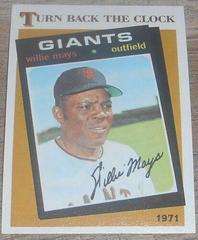 Willie Mays [Turn Back the Clock] Baseball Cards 1986 Topps Prices