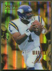 Warren Moon [Mirror Gold] Football Cards 1995 Panini Select Certified Prices