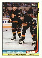 Trevor Linden Hockey Cards 1991 Topps Team Scoring Leaders Prices
