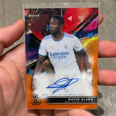 David Alaba [Orange Wave] Soccer Cards 2021 Topps Finest UEFA Champions League Autographs Prices