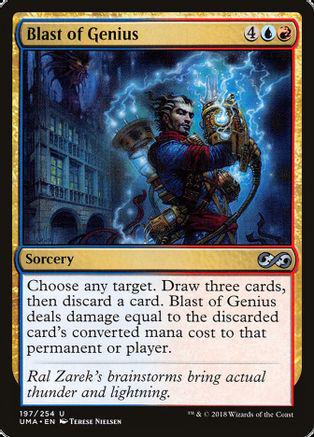 Blast of Genius [Foil] Magic Ultimate Masters