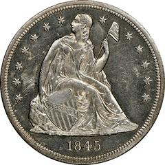 1845 Coins Seated Liberty Dollar Prices