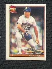 Matt Young #108 Baseball Cards 1991 Topps Micro Prices
