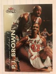 P.J. Brown #24 Basketball Cards 1999 Fleer Force Prices