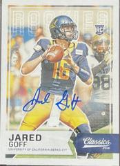 Jared Goff [Black Jersey Autograph] #262 Football Cards 2016 Panini Classics Prices
