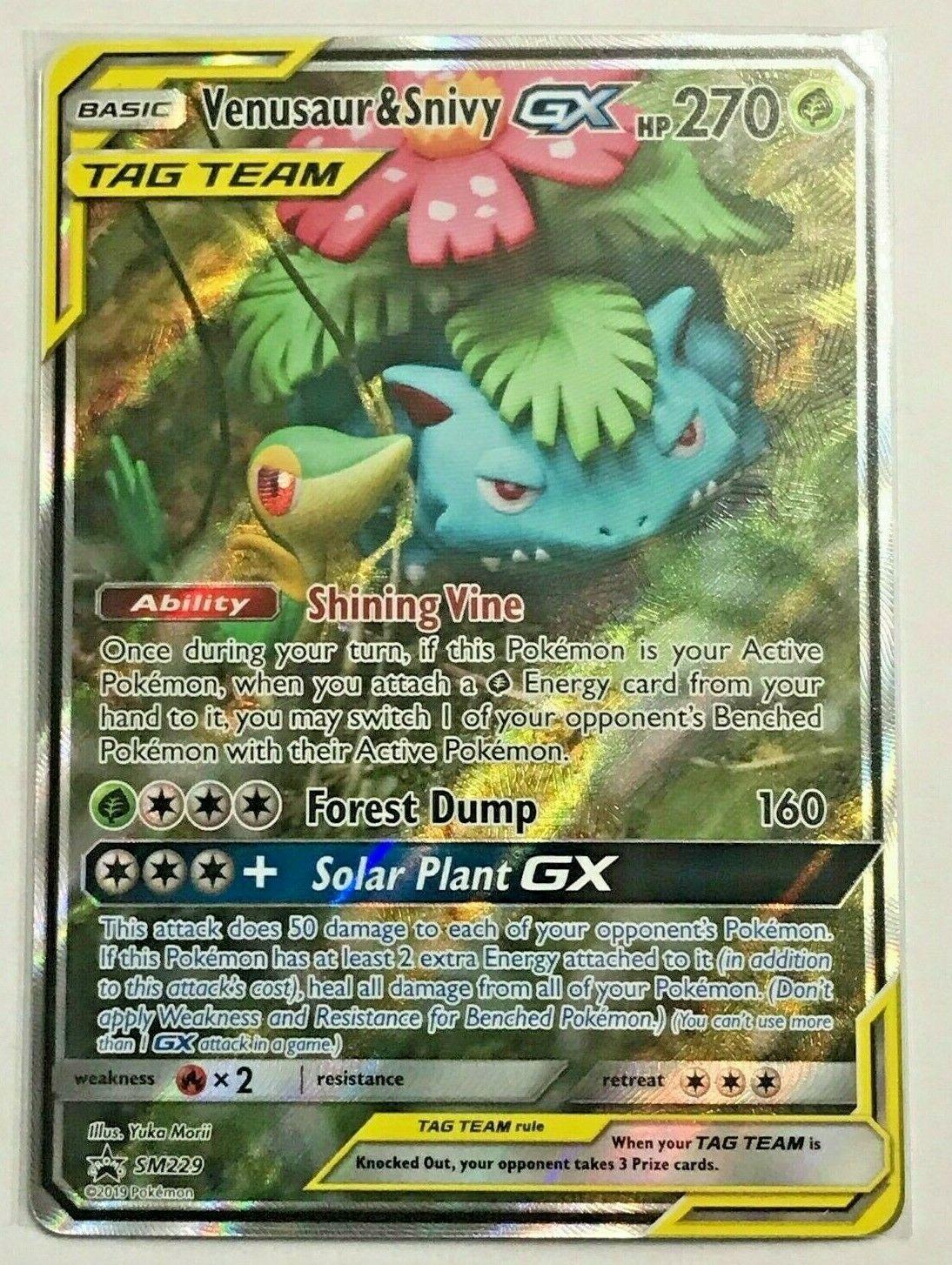 Venusaur & Snivy GX SM229 Prices Pokemon Promo Pokemon Cards
