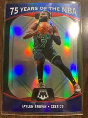 Jaylen Brown Basketball Cards 2021 Panini Donruss Optic 75 Years of the NBA Prices