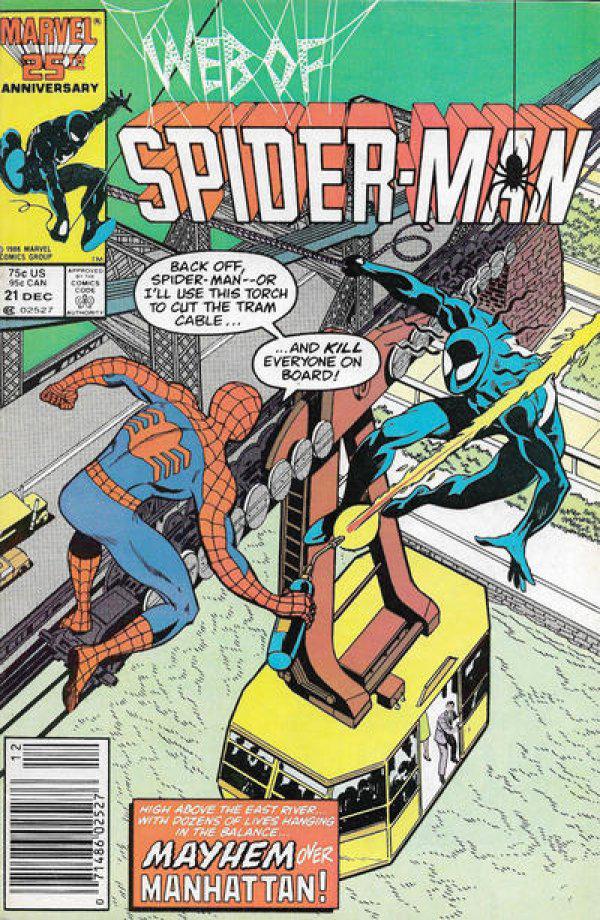 Web of Spider-Man [Jeweler] #21 (1986) Comic Books Web of Spider-Man