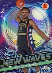 Bronny James #NW-12 Basketball Cards 2023 Topps Chrome McDonald's All American New Waves Prices