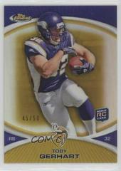 Toby Gerhart [Gold Refractor] #17 Football Cards 2010 Topps Finest Prices