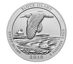 2018 P [BLOCK ISLAND PROOF] Coins America the Beautiful 5 Oz Prices