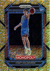 Chet Holmgren [Gold Shimmer] #63 Basketball Cards 2022 Panini Prizm Monopoly Prices