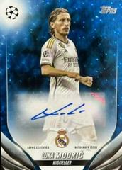 Luka Modric [Blue Icy Foilboard] #A-LK Soccer Cards 2023 Topps UEFA Club Autograph Prices